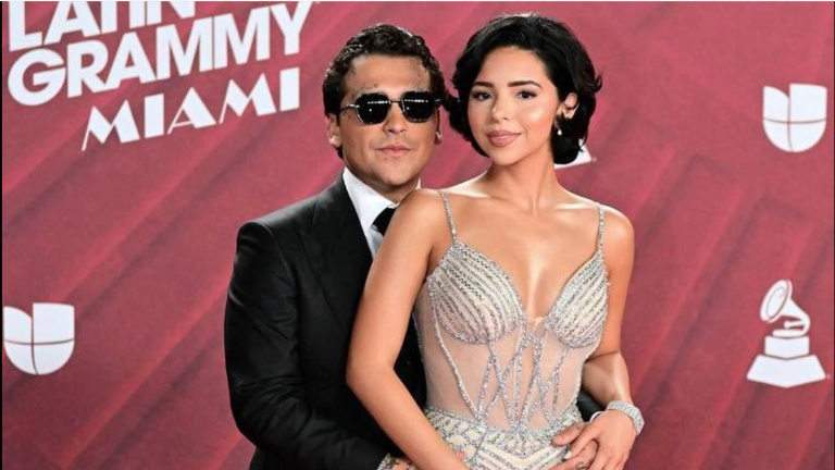 Christian Nodal y Ángela Aguilar.