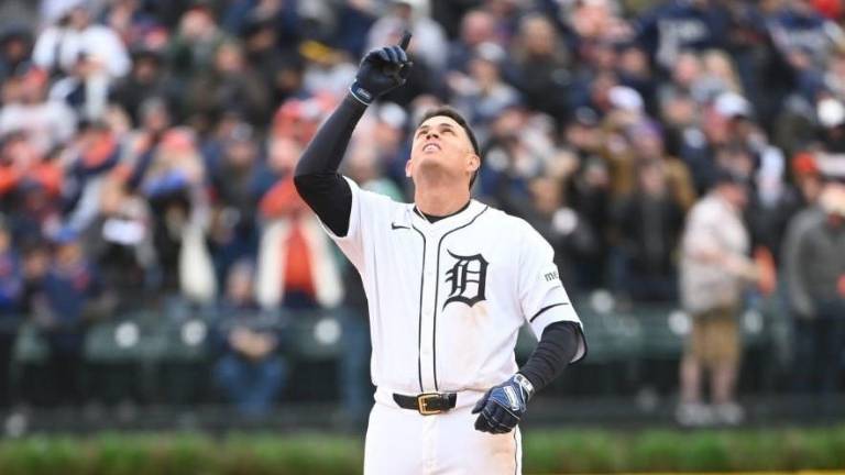 Gio Urshela se vistió de héroe para los Tigres en el primer juego del año en el Comerica Park de Detroit.