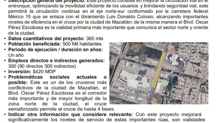 La construcción de puente vehicular en Carretera Internacional y Óscar Pérez Escobosa está en licitación y se espera que no pase de junio el inicio de la obra.