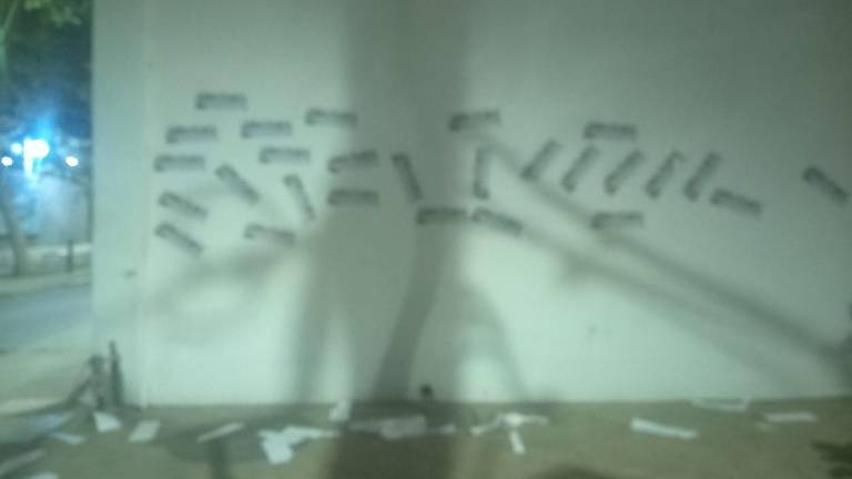 El edificio de Datemex en Culiacán amanece vandalizado tras reportajes sobre la UAS y Héctor Melesio Cuén Ojeda.