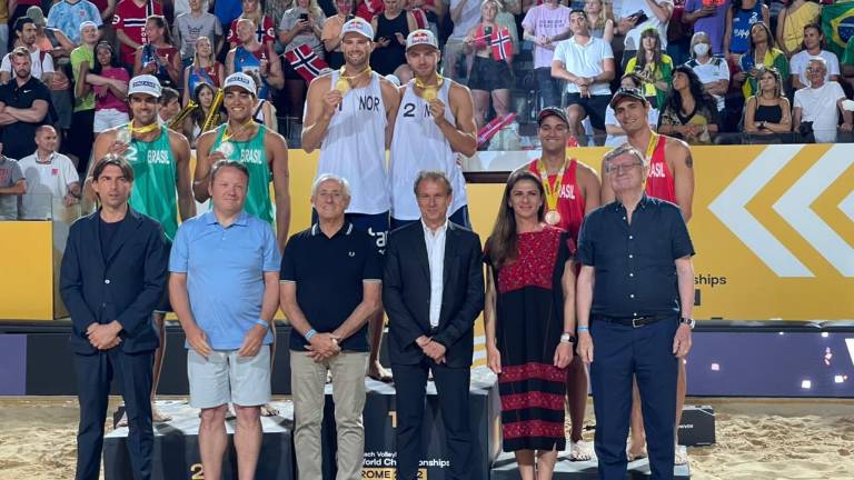 Cierre de competencias de la justa del orbe que se realiza en Roma, Italia.
