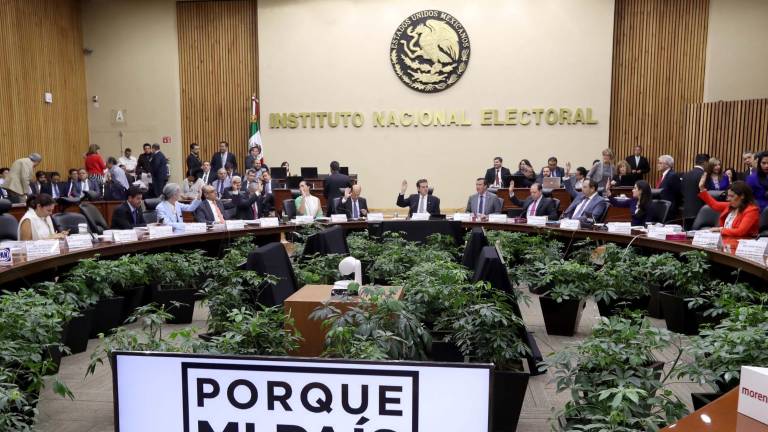 Sesión del INE, foto de archivo.
