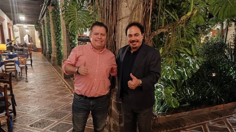 Carlos “Larry” Lara, titular de la AFOESAC, y Hugo Sanchez.