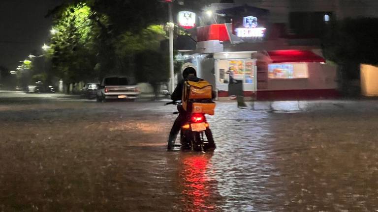 Reportan caída de árboles, apagones y otros daños por el aguacero que cayó este jueves en Culiacán.