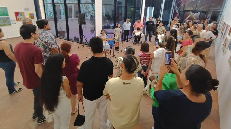 La exposición se inauguró en la galería Antonio López Sáenz.