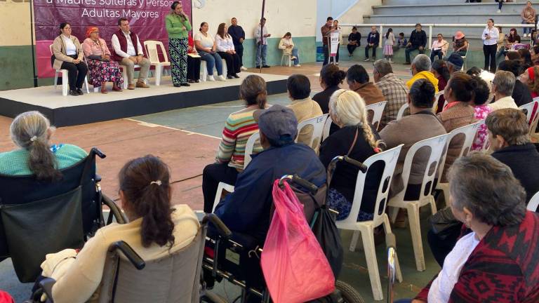 Entrega de apoyos a adultos mayores y a madres solteras por parte del DIF Mazatlán.