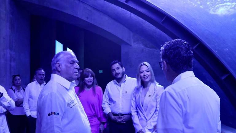 El Secretario de Turismo federal, Miguel Torruco Marqués, realizó un recorrido por el Gran Acuario Mazatlán Mar de Cortés este sábado 22 de abril.