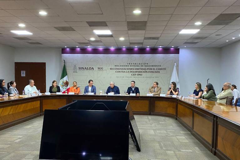 Instalan en Sinaloa mecanismo de seguimiento contra desaparición forzada
