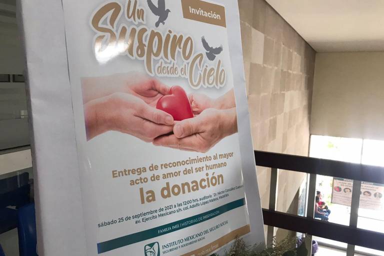 IMSS Mazatlán rinde homenaje a familias de donantes de órganos