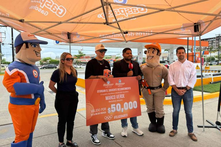 Recibe el orgullo de Mazatlán, Marco Verde, $50 mil de parte de Gaspasa en productos de la marca