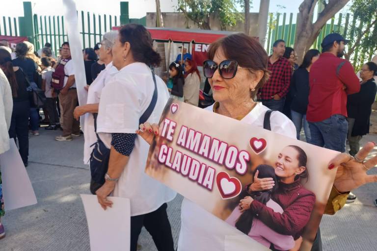 Muestran apoyo a Claudia Sheinbaum en su visita presidencial a Mazatlán