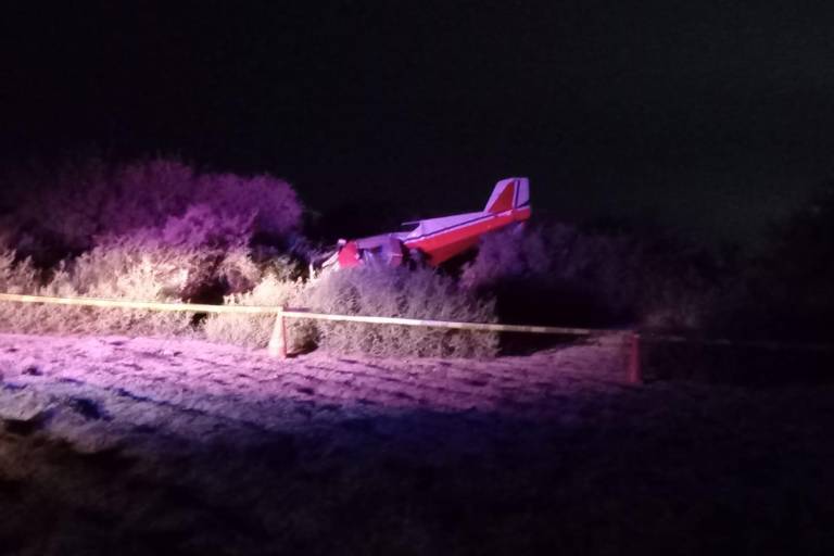 Se desploma avioneta en Navolato; hay dos lesionados