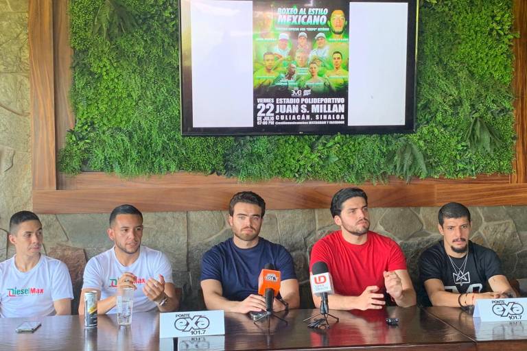 Presentan función Boxeo al Estilo Mexicano, que se realizará este viernes en Culiacán