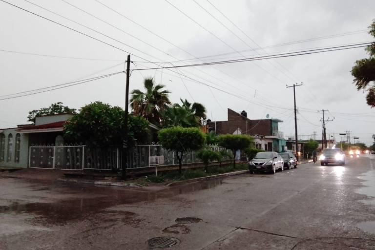 Apagones de energía, árboles y cables caídos deja tormenta en Escuinapa