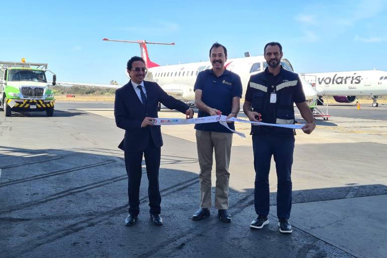 Inauguran ruta aérea Culiacán-La Paz
