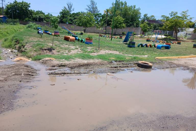 Denuncian vecinos derrame de drenaje y mosquitos en la Genaro Estrada, en Mazatlán