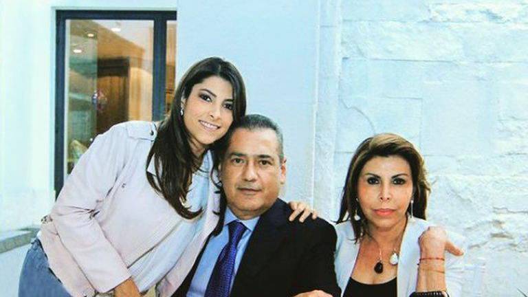 Manlio Fabio Beltrones, Sylvia Sánchez y Sylvana Beltrones.