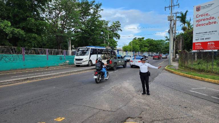 SSPyTM desplegará operativos viales por el regreso a clases el próximo lunes en Culiacán.