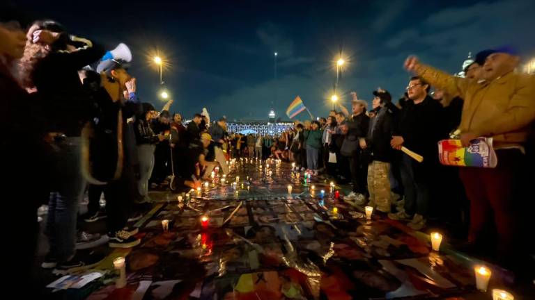 En la Ciudad de México miles de personas salieron a protestar por el asesinato del Magistrade Ociel Baena en Aguascalientes.
