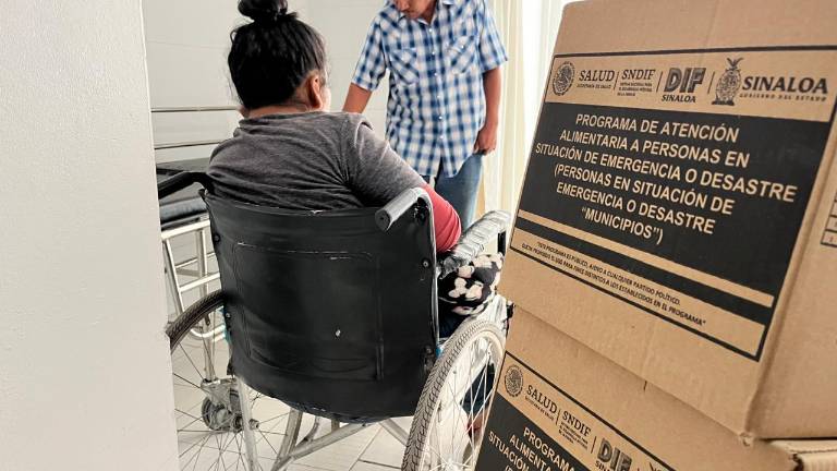 Familiares de lesionados recibieron despensas de parte del DIF.
