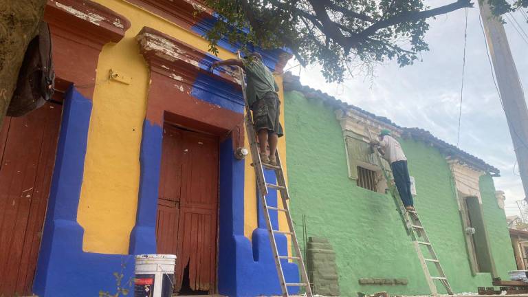 En Imala se pintaron 62 inmuebles, que representan una superficie de 3 mil 990 metros cuadrados y que son habitados por 248 residentes.