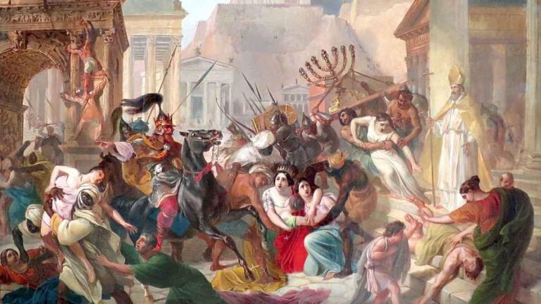 El imperio romano saqueado por los visigodos, Karl Bryullov.