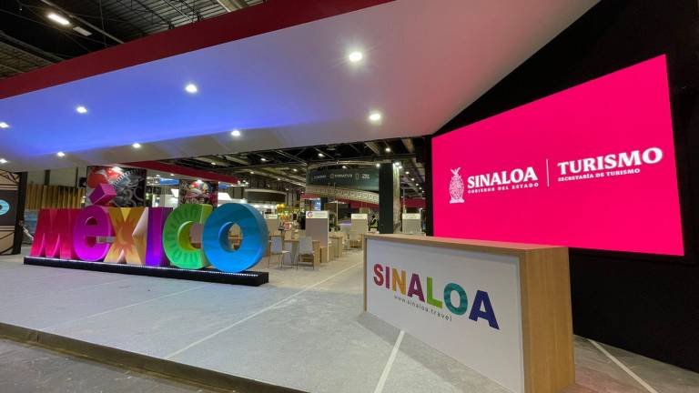 Stand de Sinaloa en el pabellón México.