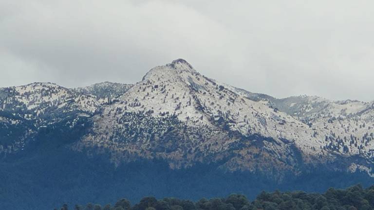 En zonas altas de CDMX, Edomex y Puebla hubo caída de nieve.
