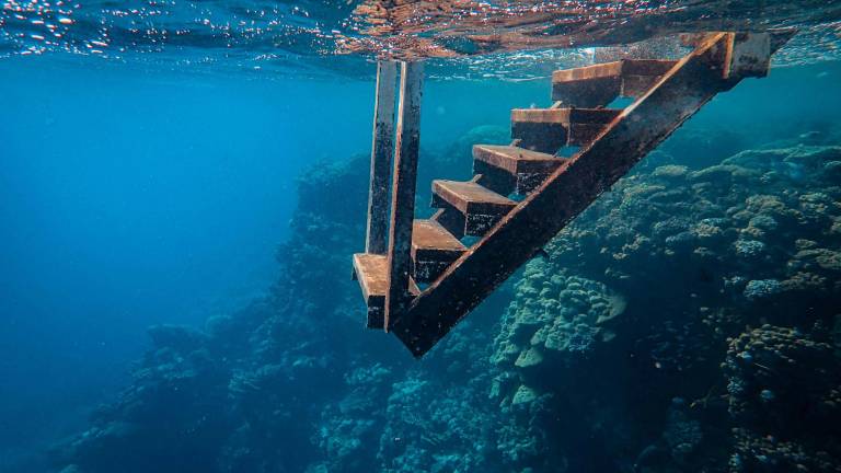 Francesco Ungaro “Escalera bajo el mar”