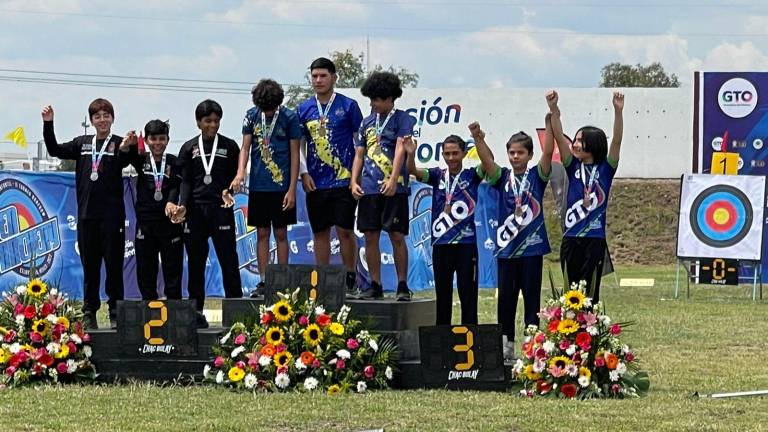 La delegación sinaloense logró destacar en el Nacional Infantil de Tiro con Arco.