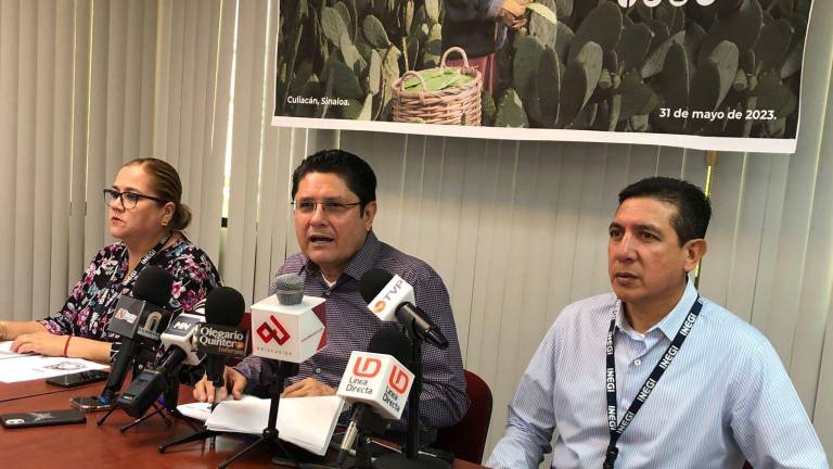 Rafael Valdez, coordinador estatal del Inegi, da a conocer resultados del censo agropecuario realizado en Sinaloa.