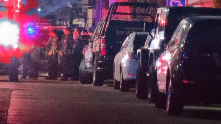 Operativo tras los hechos violentos registrados la noche del jueves en Culiacán.