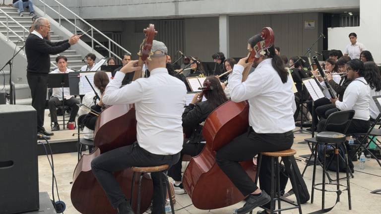 El concierto se llevó a cabo en el ágora Rosario Castellanos.