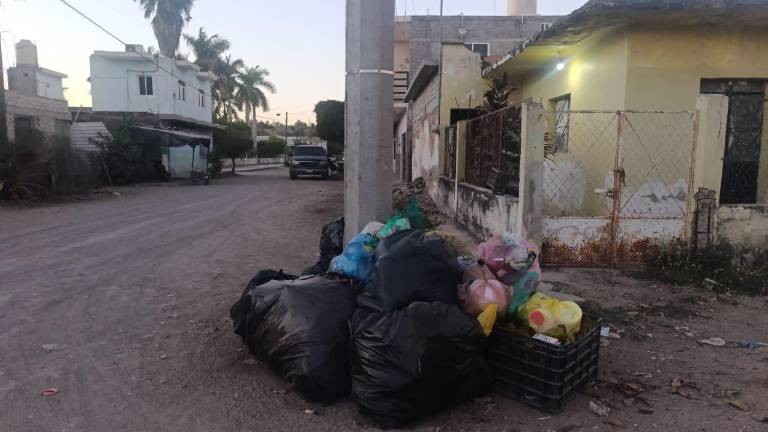Este martes muchas bolsas de basura se quedaron en las calles de la ciudad.