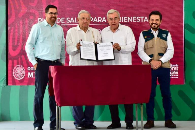 Firman IMSS y gobierno de Sinaloa convenio para implementar el Plan de Salud para el Bienestar