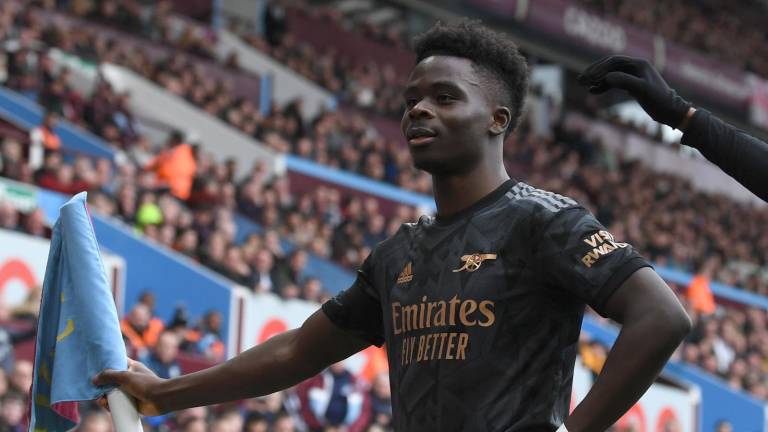 Bukayo Saka marcó el primer gol del Arsenal.