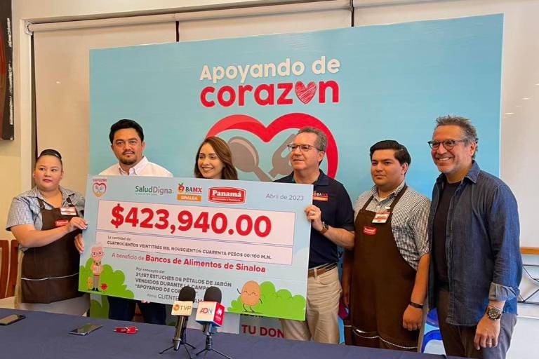 Entrega Grupo Panamá donativo a Bancos de Alimentos de Sinaloa