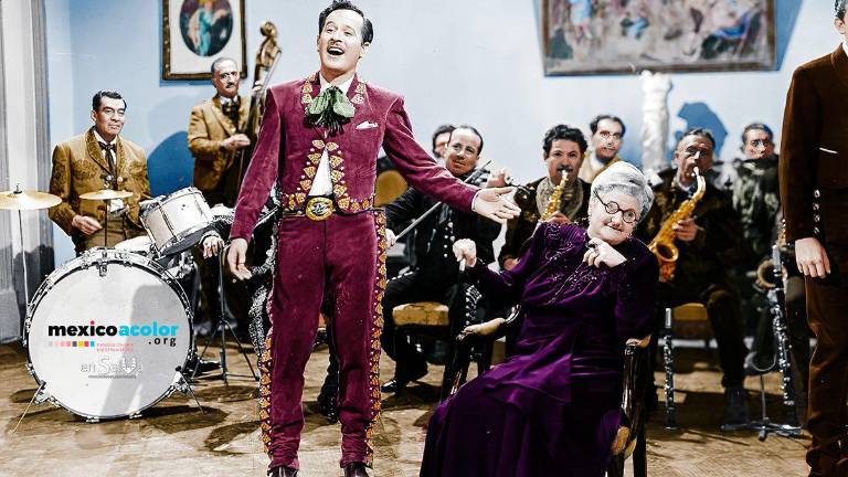 Pedro Infante con Sara García.