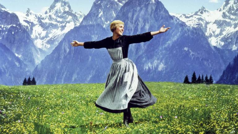 La Novicia Rebelde disfrutando la vida, ‘the sound of music’.