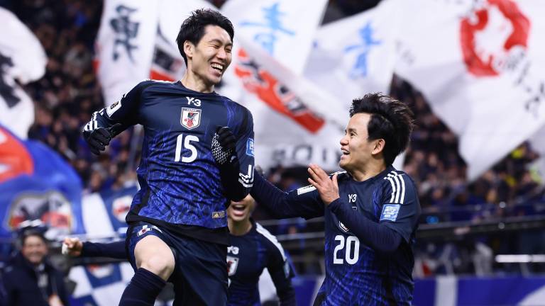 Japón festeja su pase al Mundial de 2026.