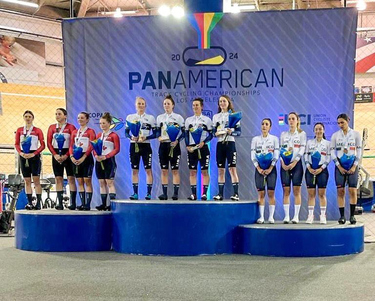 $!Bronce para sinaloenses Antonieta Gaxiola y Yarely Salazar en Panamericano de Ciclismo