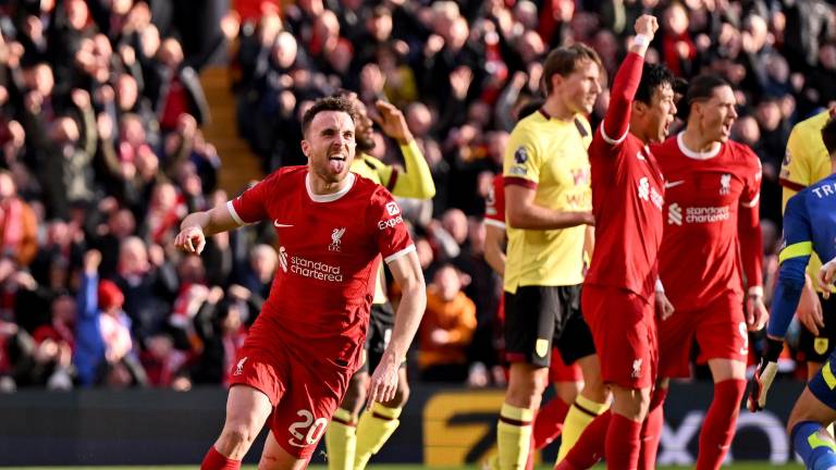 Diogo Jota abrió el marcador por el Liverpool.