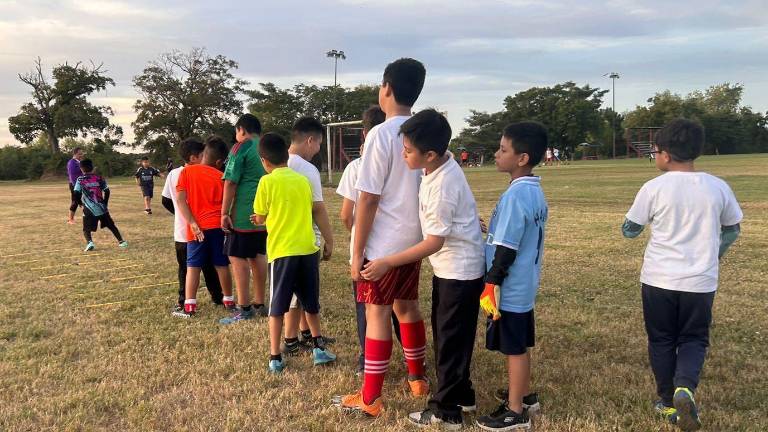 Los pequeños se entrenan de forma gratuita.