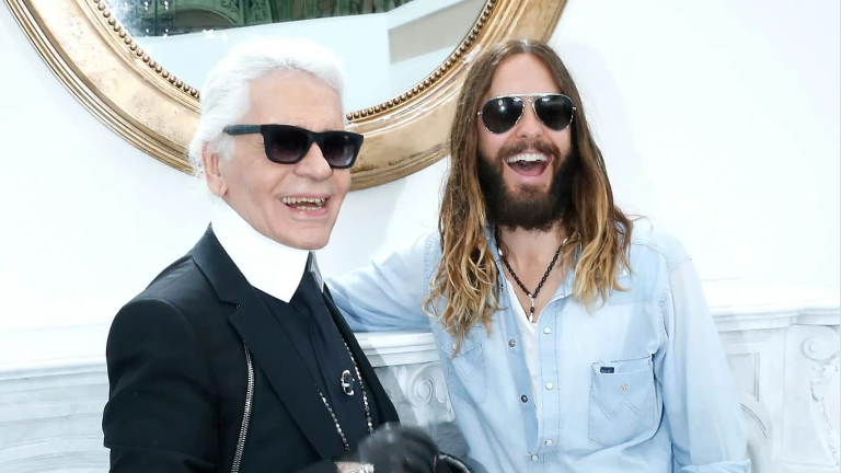 Karl Lagerfeld y Jared Leto.