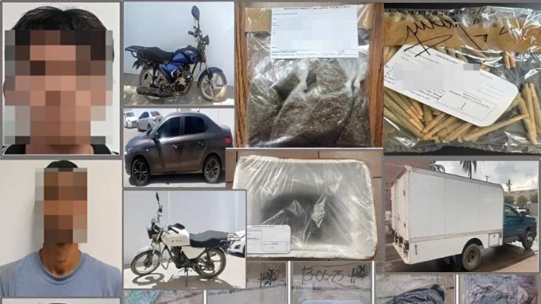 La FGE reportó la detención de 18 personas y más de mil dosis de droga aseguradas en Sinaloa.