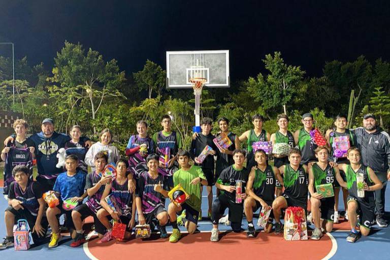 Club Cardones y promotores de baloncesto apoyan a la niñez