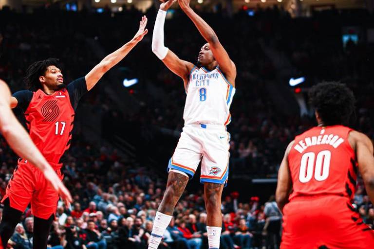Thunder corta la racha ganadora de Portland
