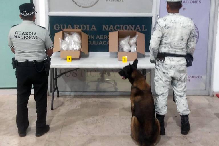 Asegura Guardia Nacional paquetes de cristal en Aeropuerto de Culiacán