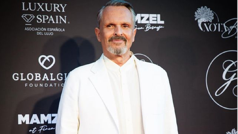Miguel Bosé acude a interponer una denuncia por el robo a su casa.