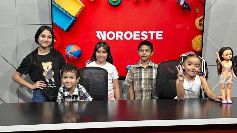 Los pequeños tuvieron la oportunidad de participar en Noticiero Noroeste.